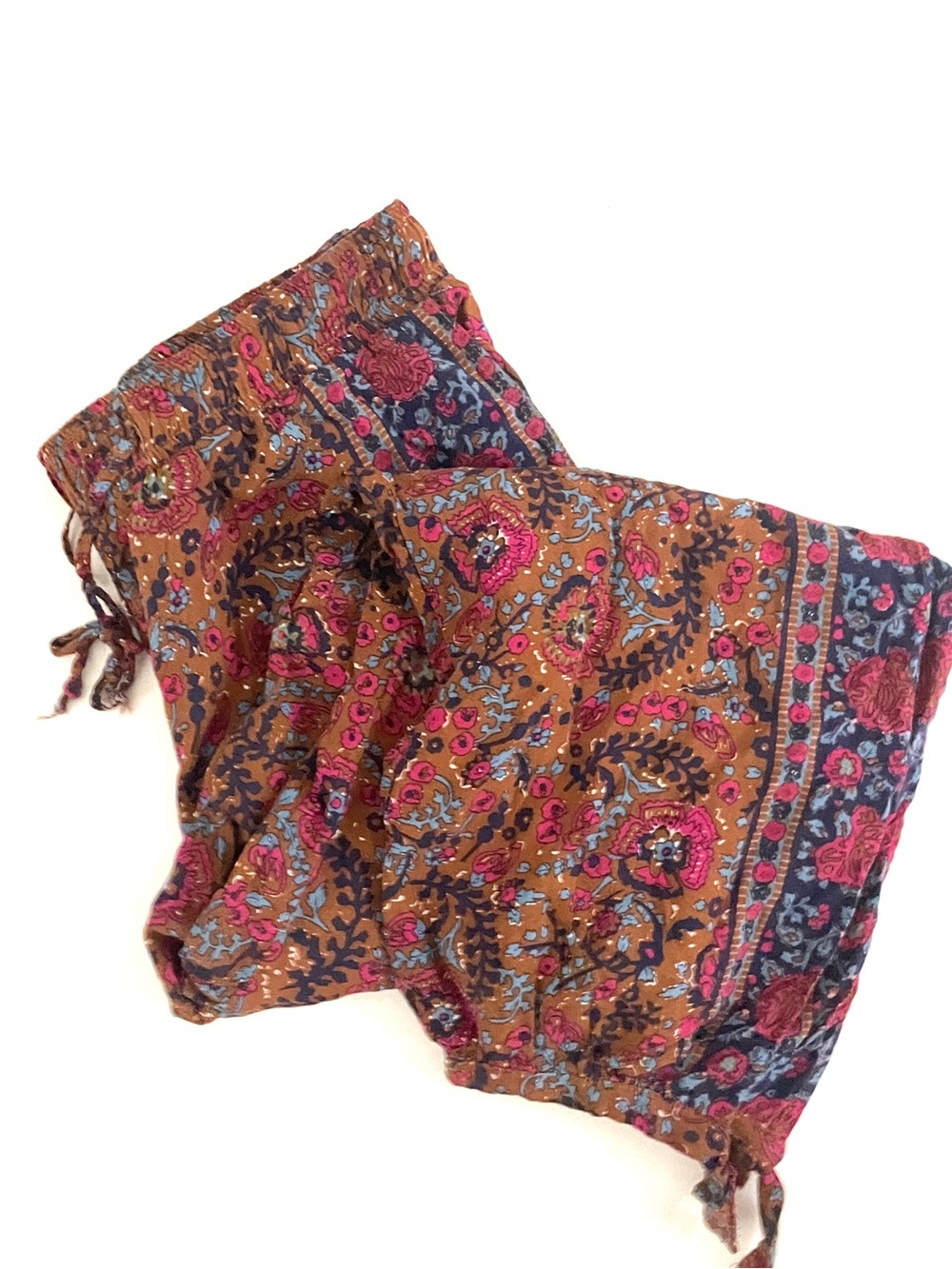 Haute Hippie Floral Harem Tie Ankle Pants Fits S/M